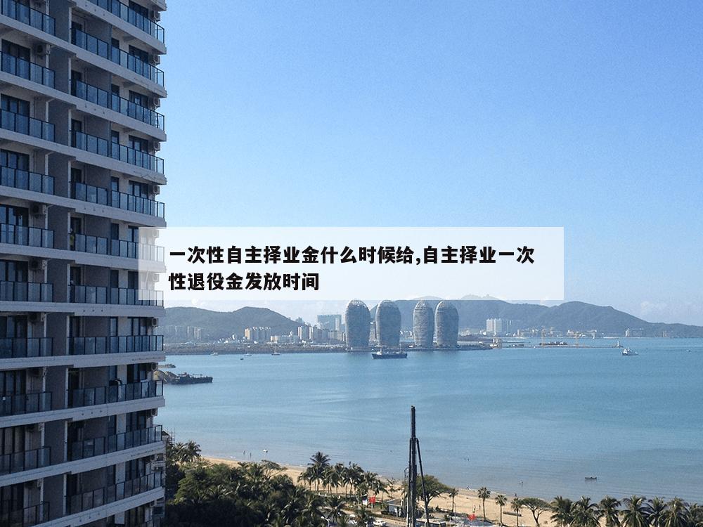 一次性自主择业金什么时候给,自主择业一次性退役金发放时间